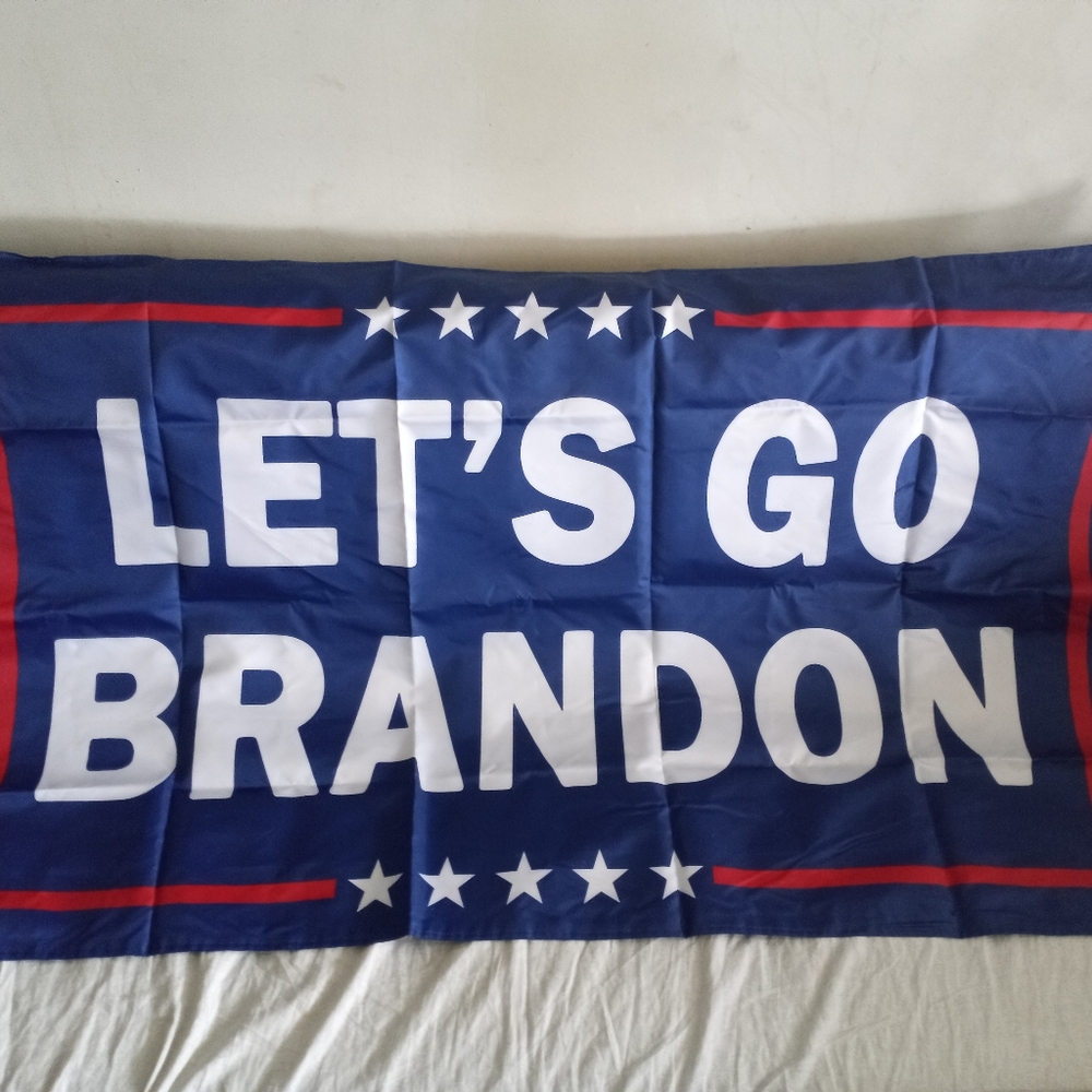 3 Ft x 5 Ft Let's Go Brandon Blue Double Sided Flag